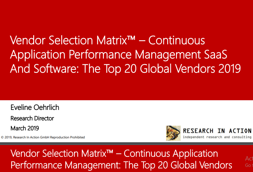 venor - Continuous Application Performance Management SaaS and Software: Market Overview and Top Vendors