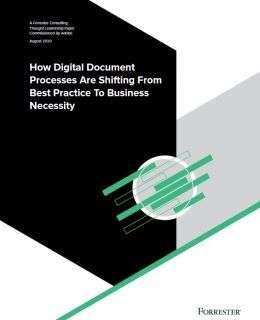 forrester digital documents business necessity ue Cover 260x320 - Forrester Report: How Digital Document Processes are Shifting from Best Practice to Business Necessity