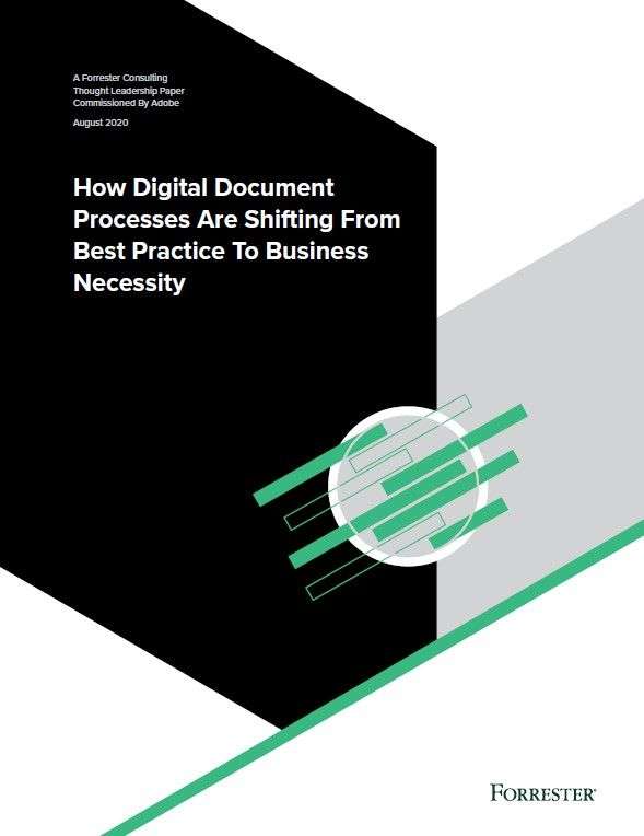 forrester digital documents business necessity ue Cover - Forrester Report: How Digital Document Processes are Shifting from Best Practice to Business Necessity