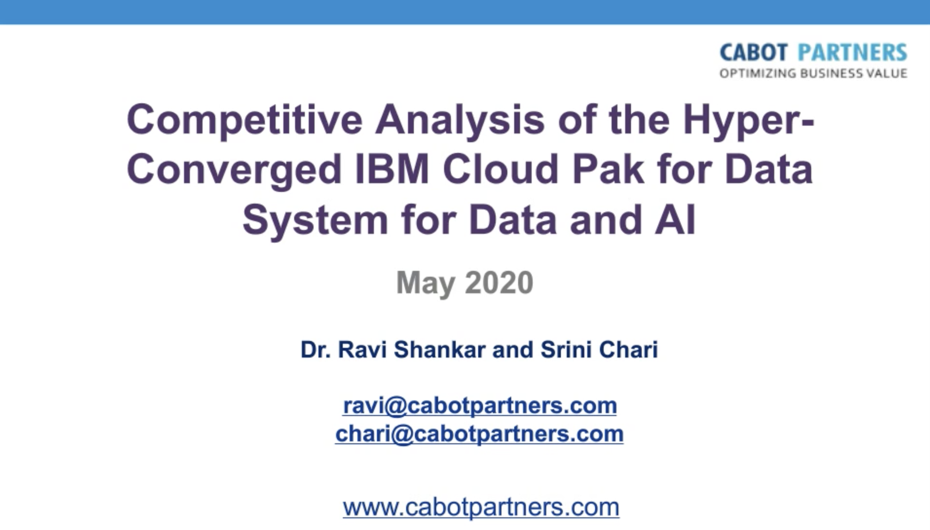Screenshot 2020 10 20 at 15.06.42 - Cabot Webinar: Data and AI preconfigured, IBM Cloud Pak for Data System vs. the competition