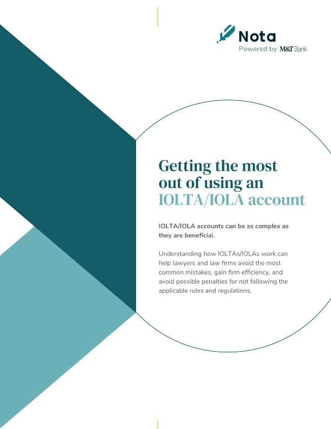 Screenshot 2020 10 26 Getting the Most Out of Using an IOLTA IOLA Account pdf - Getting the Most Out of Using an IOLTA/IOLA Account