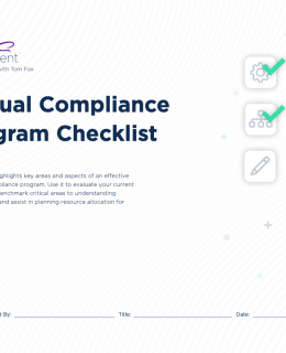Screenshot 2020 11 04 Annual Compliance Program Checklist pdf 260x320 - Benchmark Your Compliance Program: