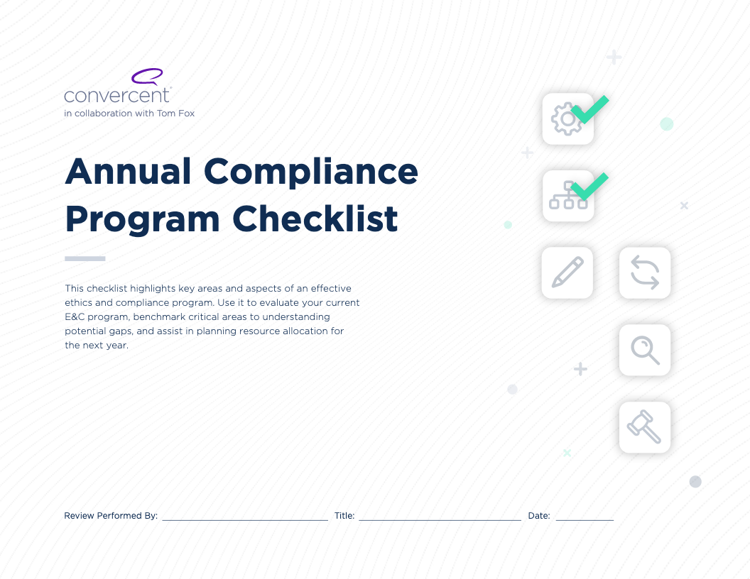 Screenshot 2020 11 04 Annual Compliance Program Checklist pdf - Benchmark Your Compliance Program:
