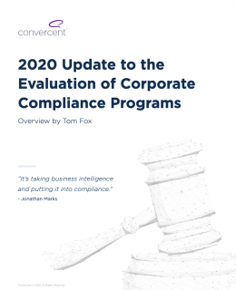 Screenshot 2020 11 04 Convercent 2020 Update to the Evaluation of Corporate Compliance Programs 2020 Update to the Evalua... 260x320 - 2020 DOJ Compliance Update