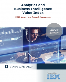 ventana research value index analytics and bi vendor report 2019 ibm 57023857USEN 260x320 - Analytics and Business Intelligence Value Index - Ventana Research
