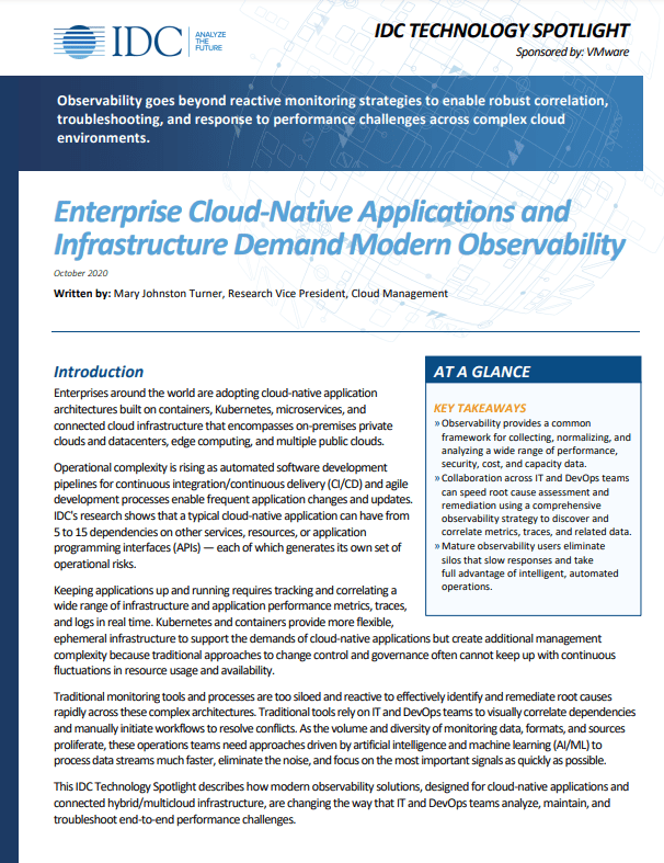 Screenshot 1 3 - Enterprise Cloud Native Apps and Infrastructure Demand Modern Observability