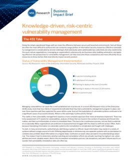 Screenshot 3 6 260x320 - 451 Research Business Impact Brief : Knowledge-driven, Risk-centric Vulnerability Management
