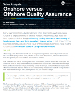 Screenshot 1 5 260x320 - Value Analysis: Onshore versus Offshore Quality Assurance