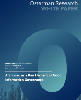 3 2 260x320 - Osterman Research: Archiving As A Key Foundation For Good Information Governance