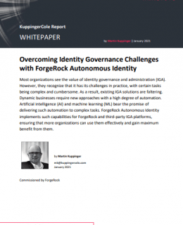 Screenshot 1 21 260x320 - KuppingerCole: Overcome Identity Governance Challenges with ForgeRock Autonomous Identity