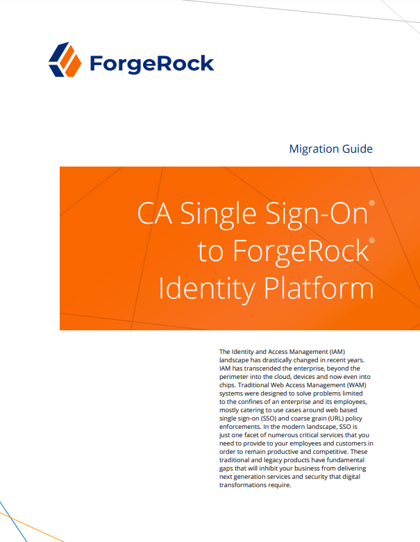 Screenshot 1 6 - Migration Guide: CA Single Sign-on to ForgeRock Identity Platform