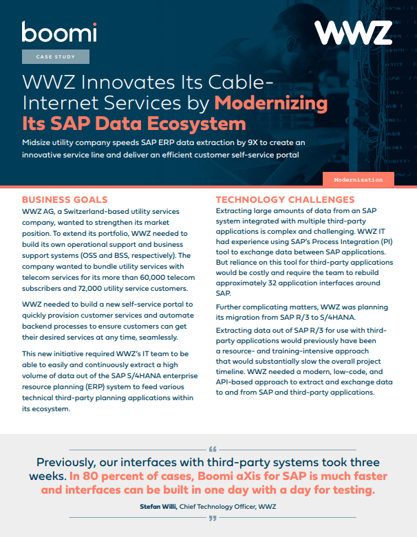 Screenshot 1 34 - How WWZ Modernized an SAP Data Ecosystem With Boomi