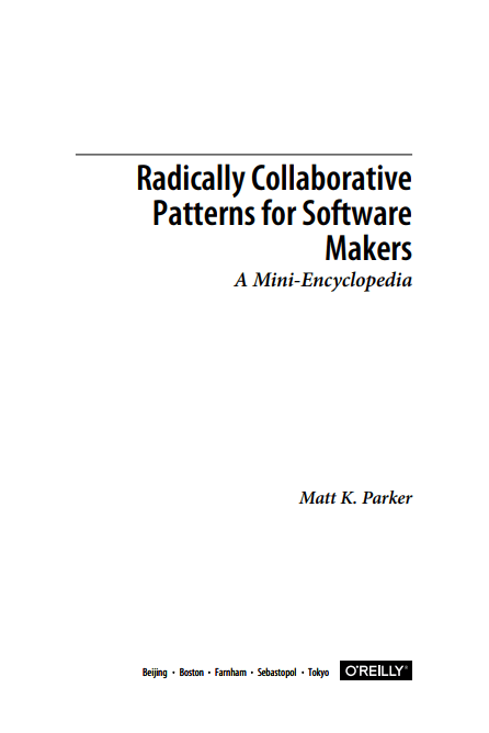 Screenshot 1 17 - Radically Collaborative Patterns for Software Makers