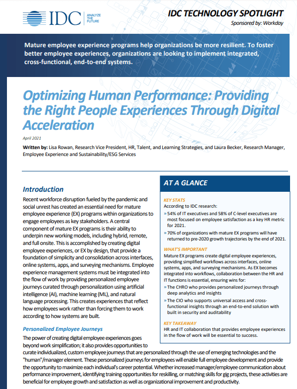 Screenshot 1 5 - Optimizing Human Performance: Providing the Right People Experiences Through Digital Acceleration