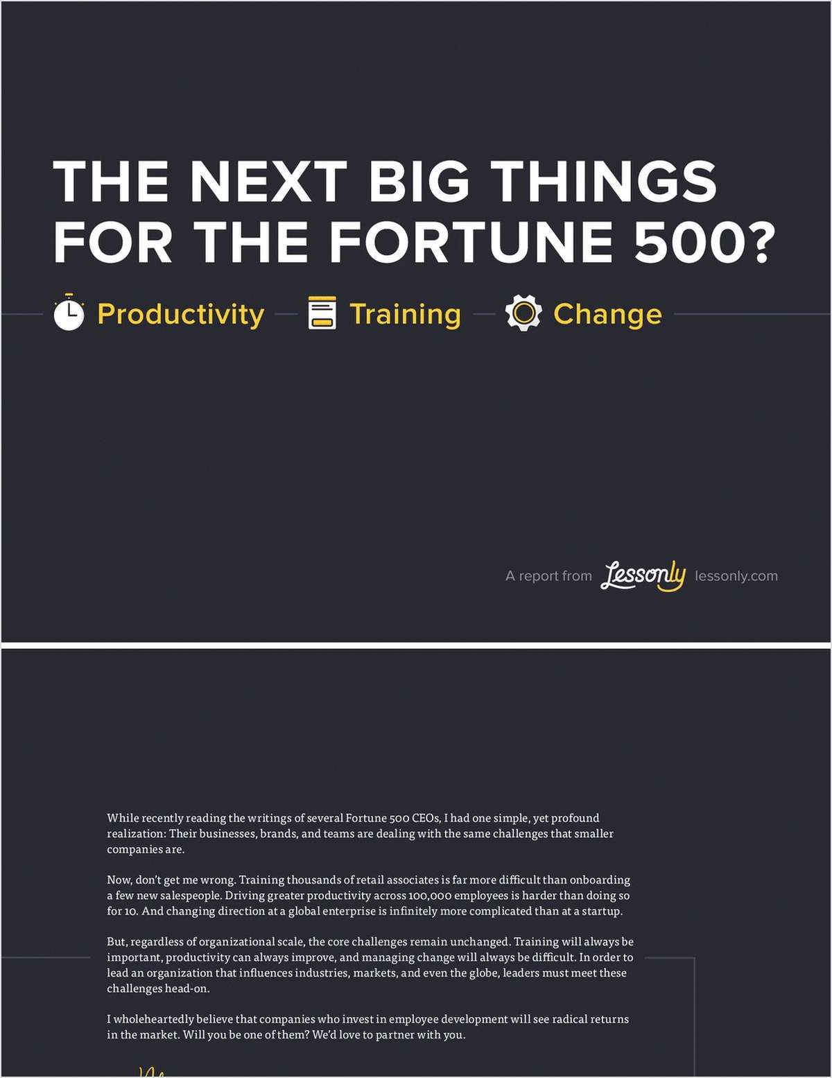 The Next Big Things for the Fortune 500?
