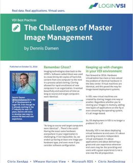 The Challenges of VDI Master Image Management