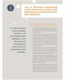 Free eGuide : Top 10 International SMS Misconceptions