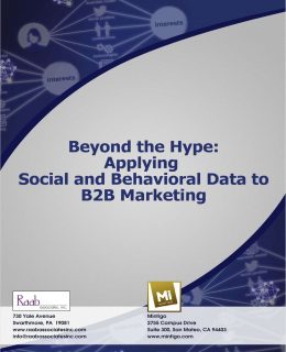 Applying Social & Behavioral Data To B2B Marketing