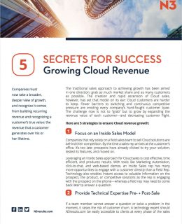 5 Secrets for Success Growing Cloud Revenue