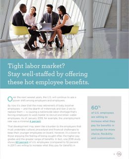 Tight Labor Market? Stay Well-Staffed by Offering These Hot Employee Benefits