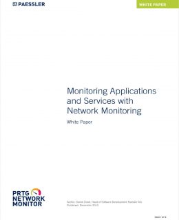 Monitoring Applications and Services with Network Monitoring