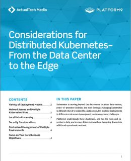 Considerations for  Distributed Kubernetes--  From the Data Center  to the Edge