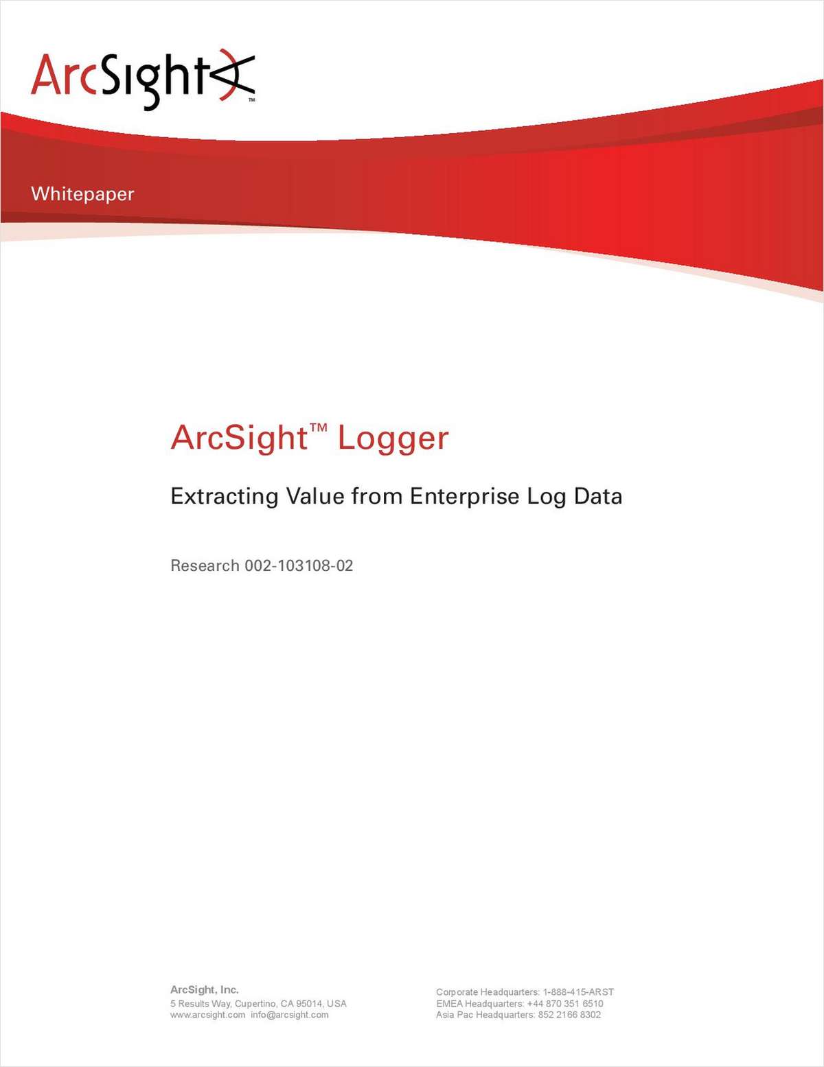 Extracting Value from Enterprise Log Data