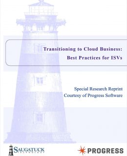 Saugatuck Strategic Report - Transitioning to Cloud Business: Best Practices for ISVs