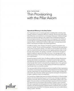 Thin Provisioning: The Secret to Achieving Operational Efficiency in the Data Center