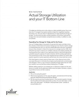 Actual Storage Utilization and Your IT Bottom Line