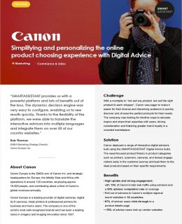 Helping Shoppers Choose: How Canon Boosts Brand Consideration Across 52 Country Websites