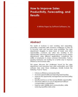 How to Improve Sales Productivity, Forecasting, and Results