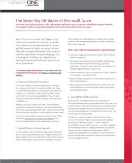 The Seven Key Attributes of Microsoft Azure