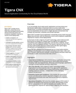 Tigera CNX Data Sheet