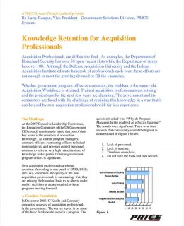 Knowledge Retention for Acquisition Professionals