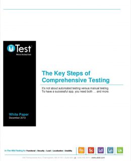 The Key Steps of Comprehensive Testing
