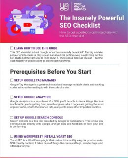 The Insanely Powerful SEO Checklist