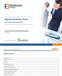 Big Data Analytic Tools Checklist