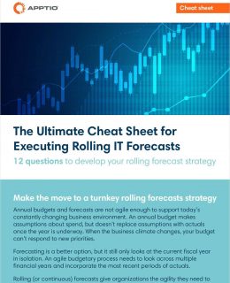 The ultimate cheatsheet for executing rolling IT Forecasts