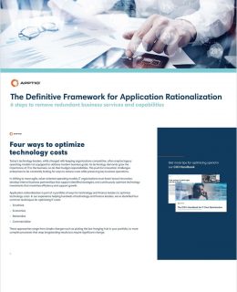 The Definitive Framework for Application Rationalization