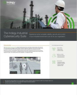 The Indegy Industrial Cybersecurity Suite