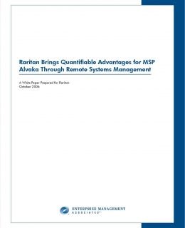 Raritan Brings Quantifiable Advantages for MSP Alvaka Through Remote Systems Management