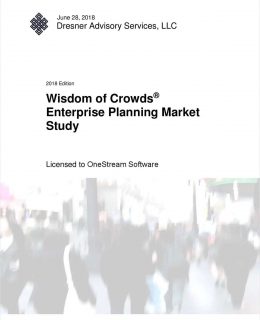 Dresner Advisory Wisdom of Crowds® Enterprise Planning Market Study