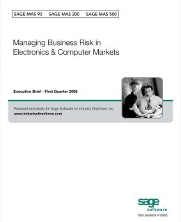 Managing Business Risk in Electronics and Computer Markets