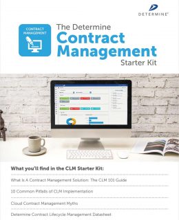 The Determine Contract Management Starter Kit