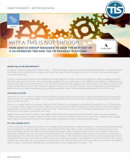 [Factsheet] Why A TMS is not enough