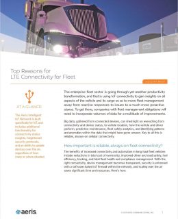 Top Reasons for LTE Connectivity for Fleet