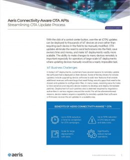 Aeris Connectivity-Aware OTA APIs: Streamlining OTA Update Process