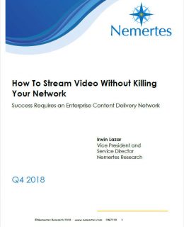 How To Stream Video Without Killing Your Network