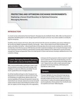 Protecting and Optimizing Exchange Environments